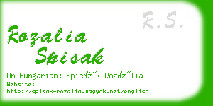 rozalia spisak business card